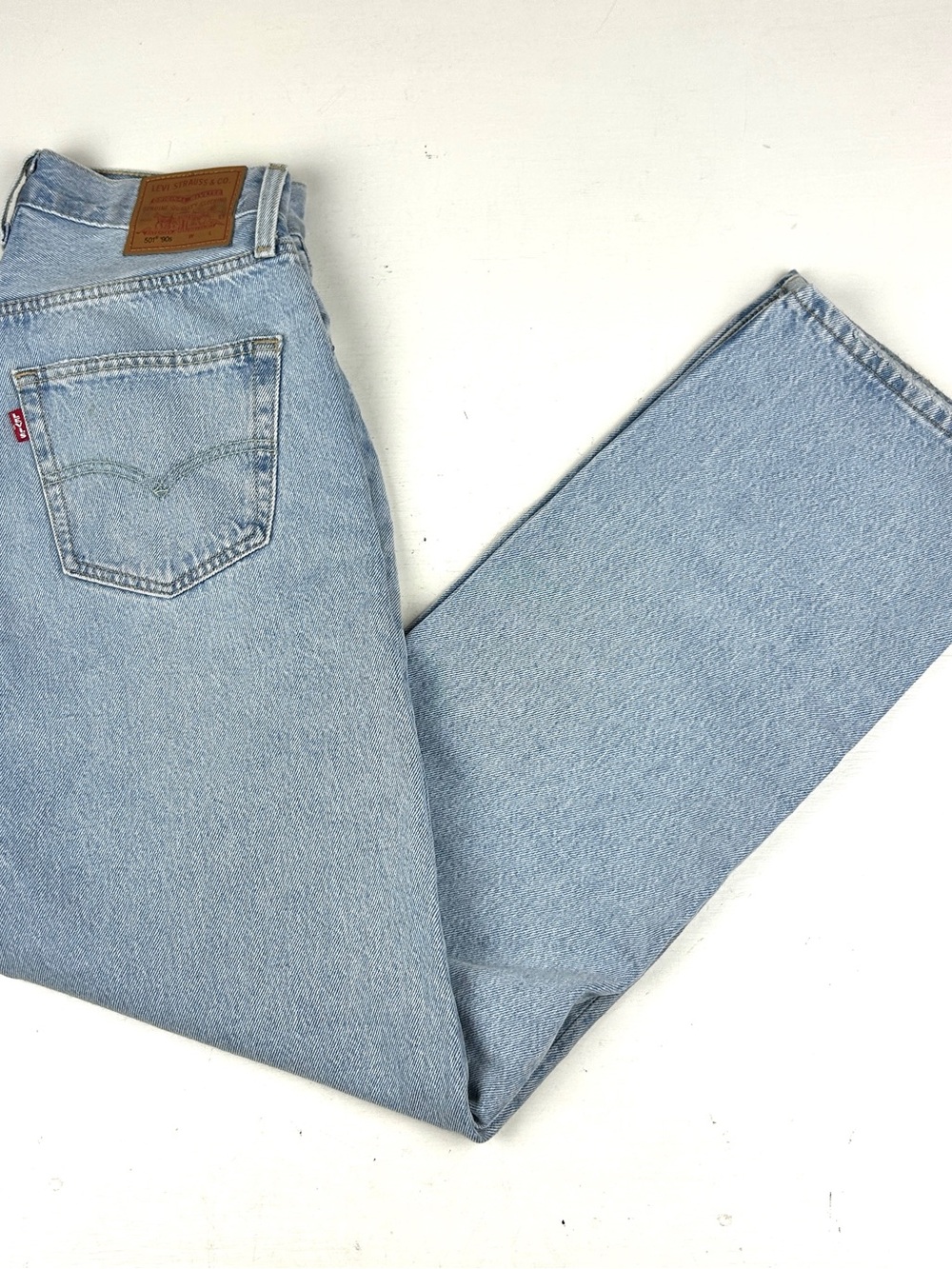 Levis Jeans Womens 27x 30 Blue Light Wash 501 Premium 90s Jeans